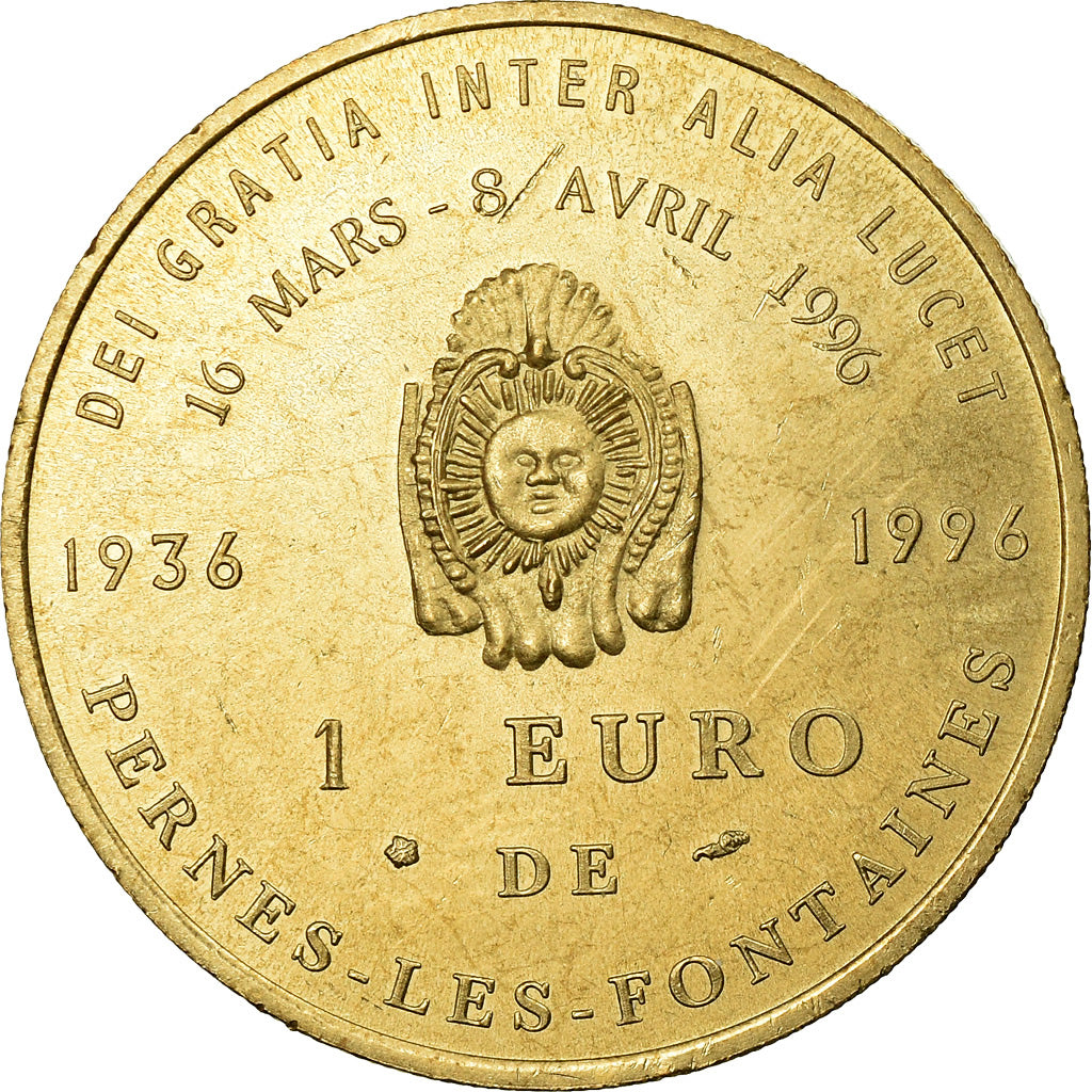 Frankreich, Token, 1 Euro de Pernes-les-Fontaines, 1996, STGL
