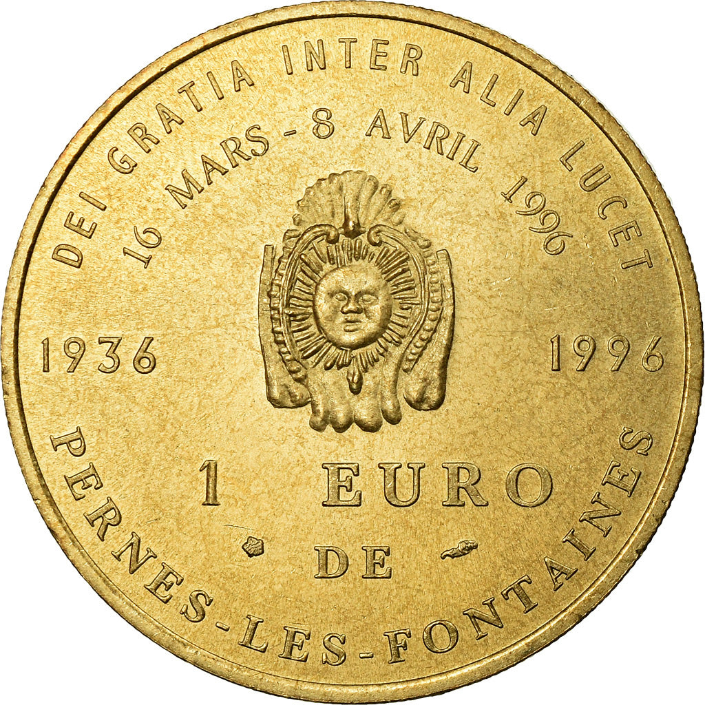 Frankreich, Token, 1 Euro de Pernes-les-Fontaines, 1996, STGL