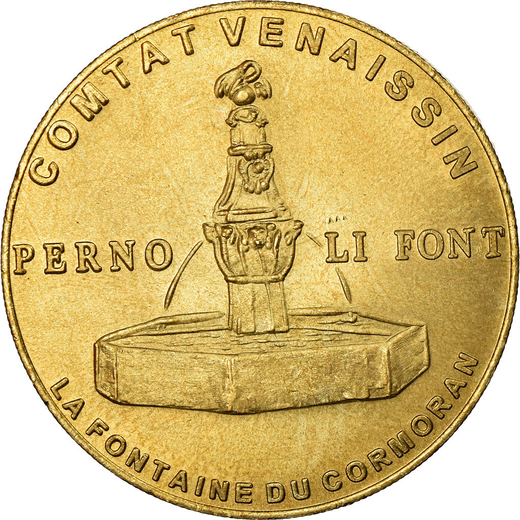 France, Jeton, 1 Euro de Pernes-les-Fontaines, 1996, FDC, Copper-Nickel-Aluminum