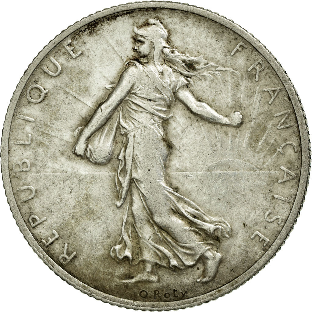 Coin, France, Semeuse, 2 Francs, 1909, EF(40-45), Silver, Gadoury:532