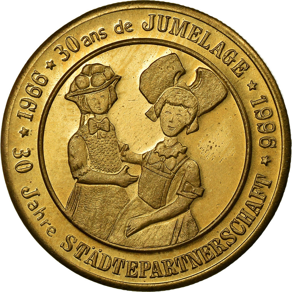 Frankrijk, Token, 3 Euro de Sélestat, 1996, FDC, Copper-Nickel-Aluminum