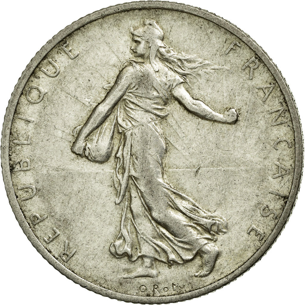 Münze, Frankreich, Semeuse, 2 Francs, 1912, SS+, Silber, Gadoury:532