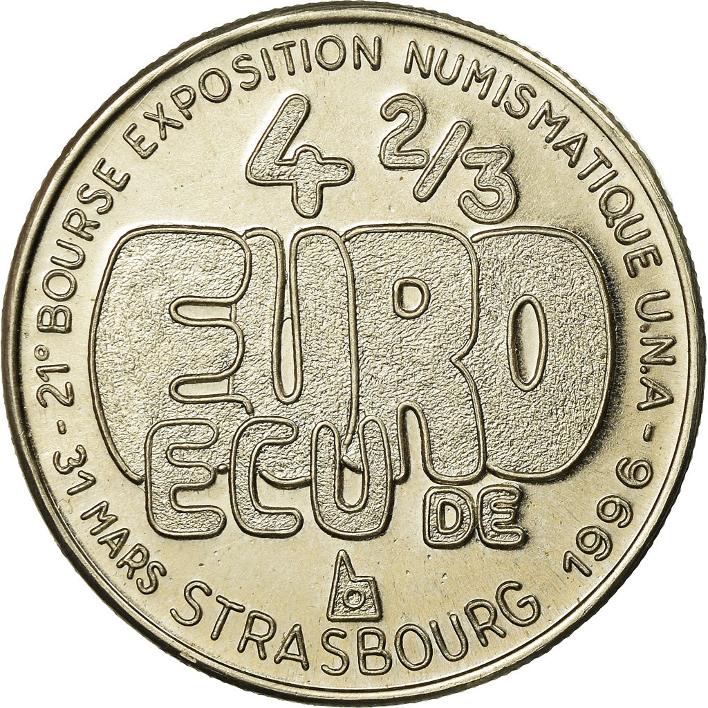 Frankreich, Token, 4 2/3 Euro, Ecu de Strasbourg, 1996, STGL, Copper-nickel