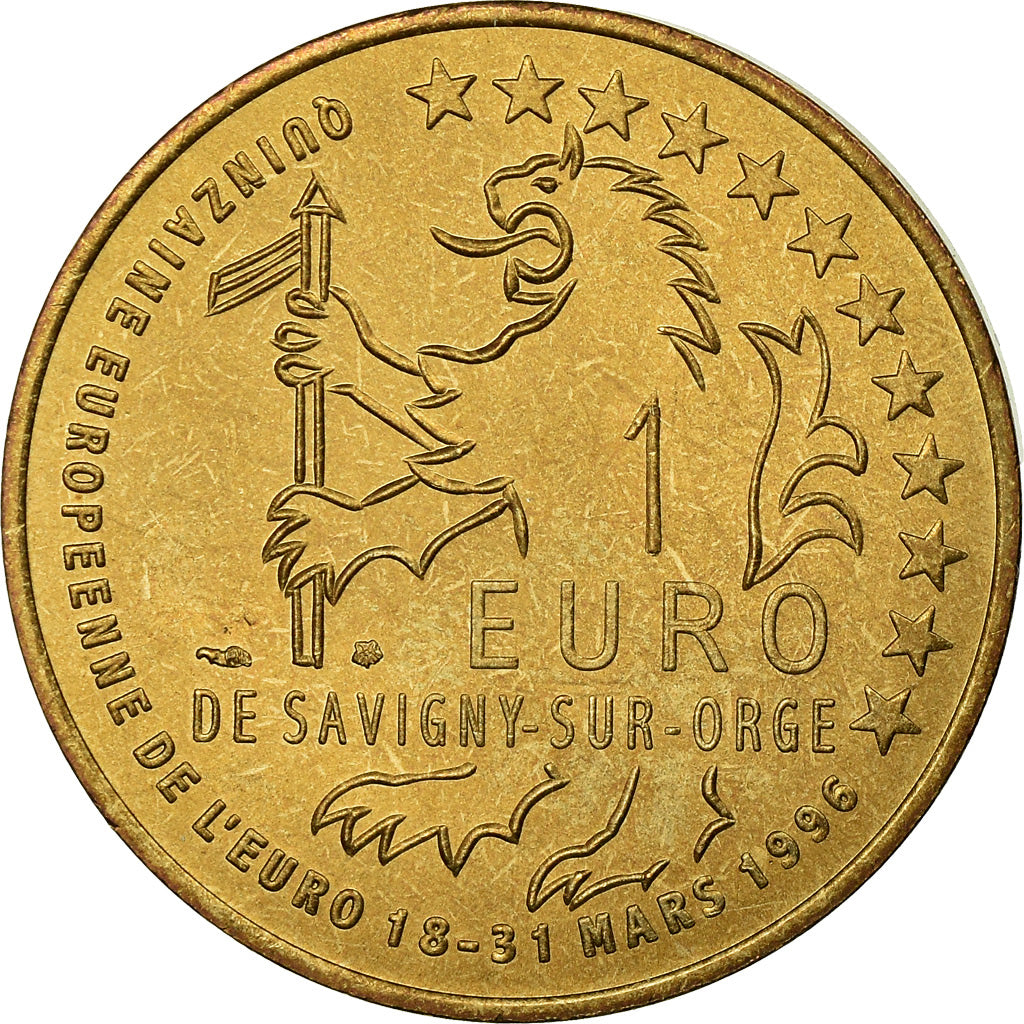 Francia, Token, 1 Euro de Savigny-sur-Orge, 1996, SC+, Cobre - níquel -