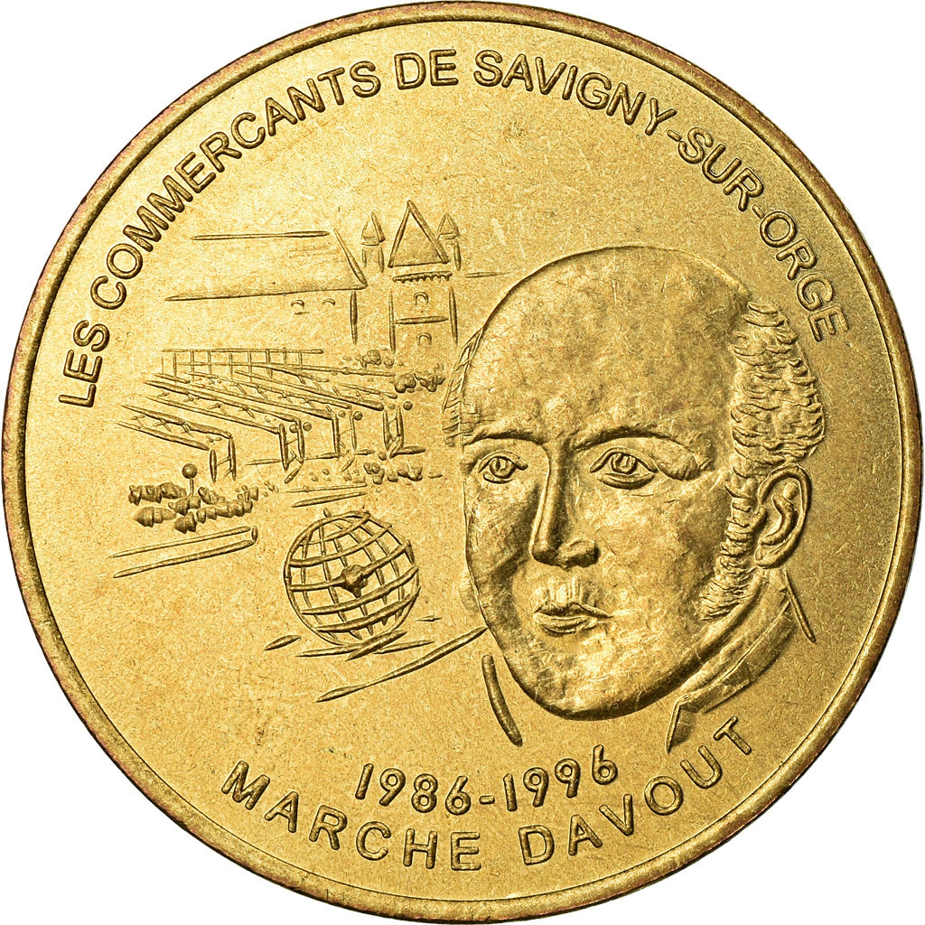 Frankrijk, Token, 1 Euro de Savigny-sur-Orge, 1996, FDC, Copper-Nickel-Aluminum