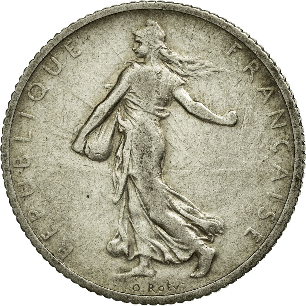 Coin, France, Semeuse, Franc, 1908, VF(20-25), Silver, Gadoury:467