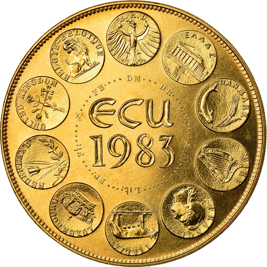 France, Médaille, Ecu Europa, Europe Assise, Politics, Society, War, 1983