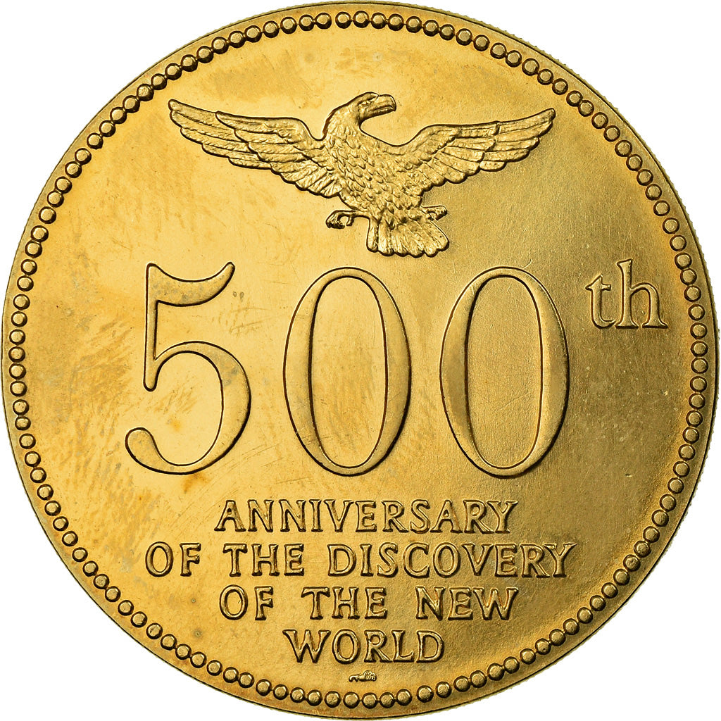 France, Medal, 500ème Anniversaire de la Découverte de l'Amérique, 1992