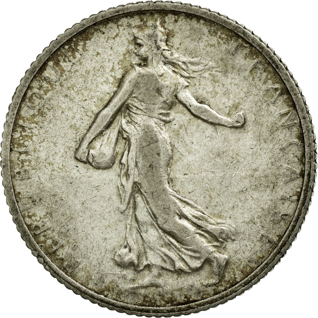 Coin, France, Semeuse, Franc, 1909, VF(30-35), Silver, Gadoury:467