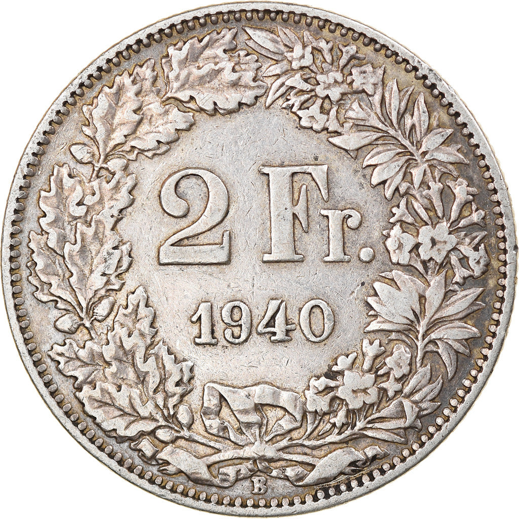 Monnaie, Suisse, 2 Francs, 1940, Bern, TTB, Argent, KM:21