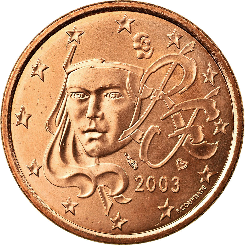 France, 5 Euro Cent, 2003, SPL, Copper Plated Steel, Gadoury:3, KM:1284