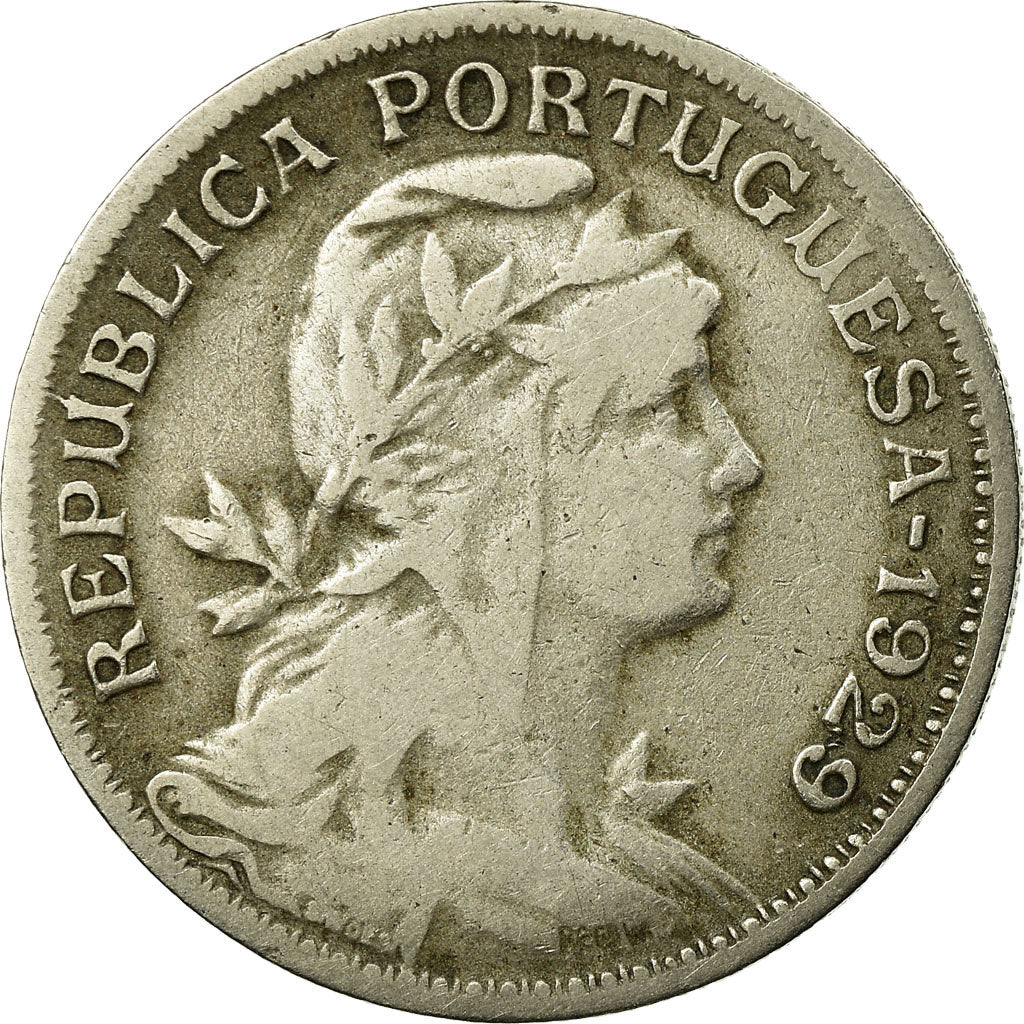 Munten, Portugal, 50 Centavos, 1929, FR, Copper-nickel, KM:577