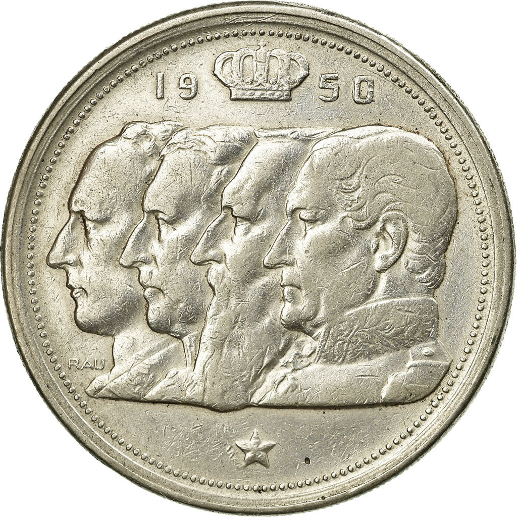 Monnaie, Belgique, 100 Francs, 100 Frank, 1950, TTB, Argent, KM:138.1