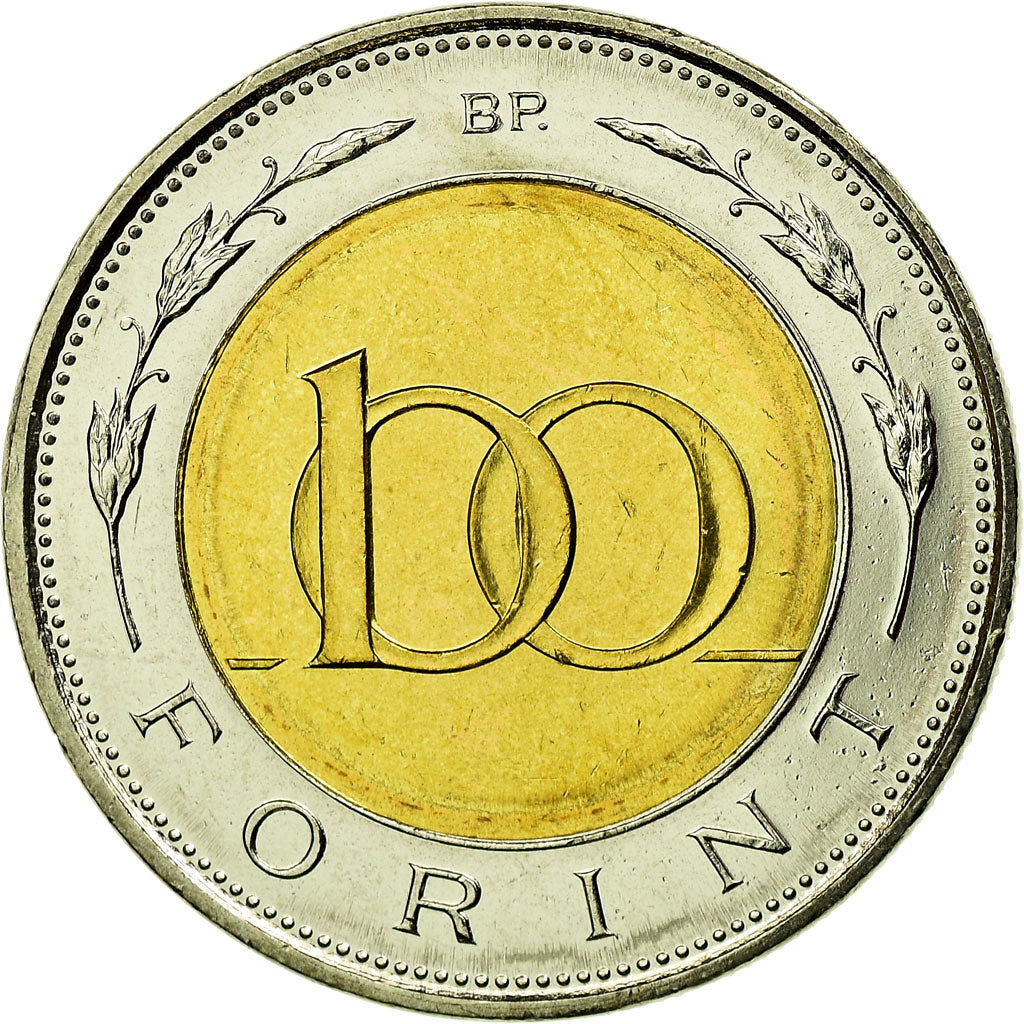 Moneta, Ungheria, 100 Forint, 1996, Budapest, SPL-, Bi-metallico, KM:721