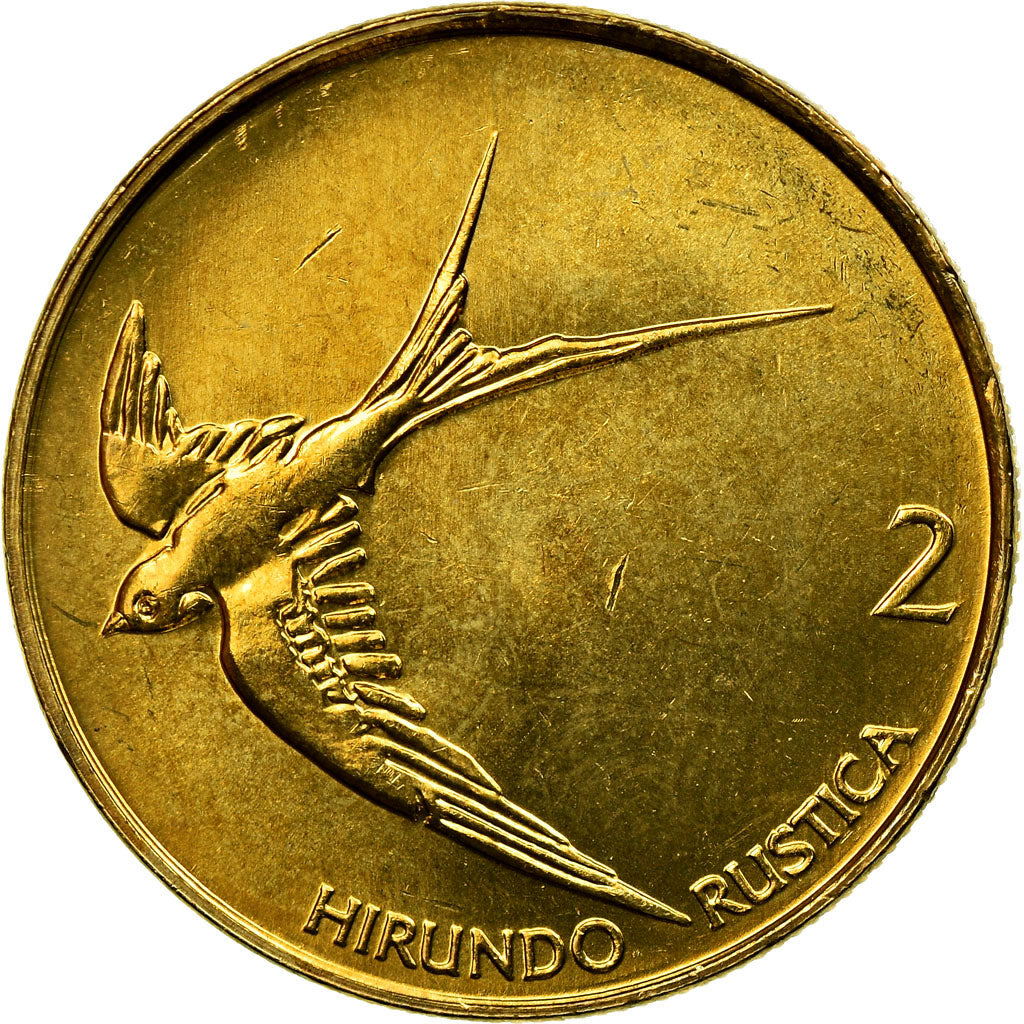 Monnaie, Slovénie, 2 Tolarja, 2004, TTB+, Nickel-brass, KM:5