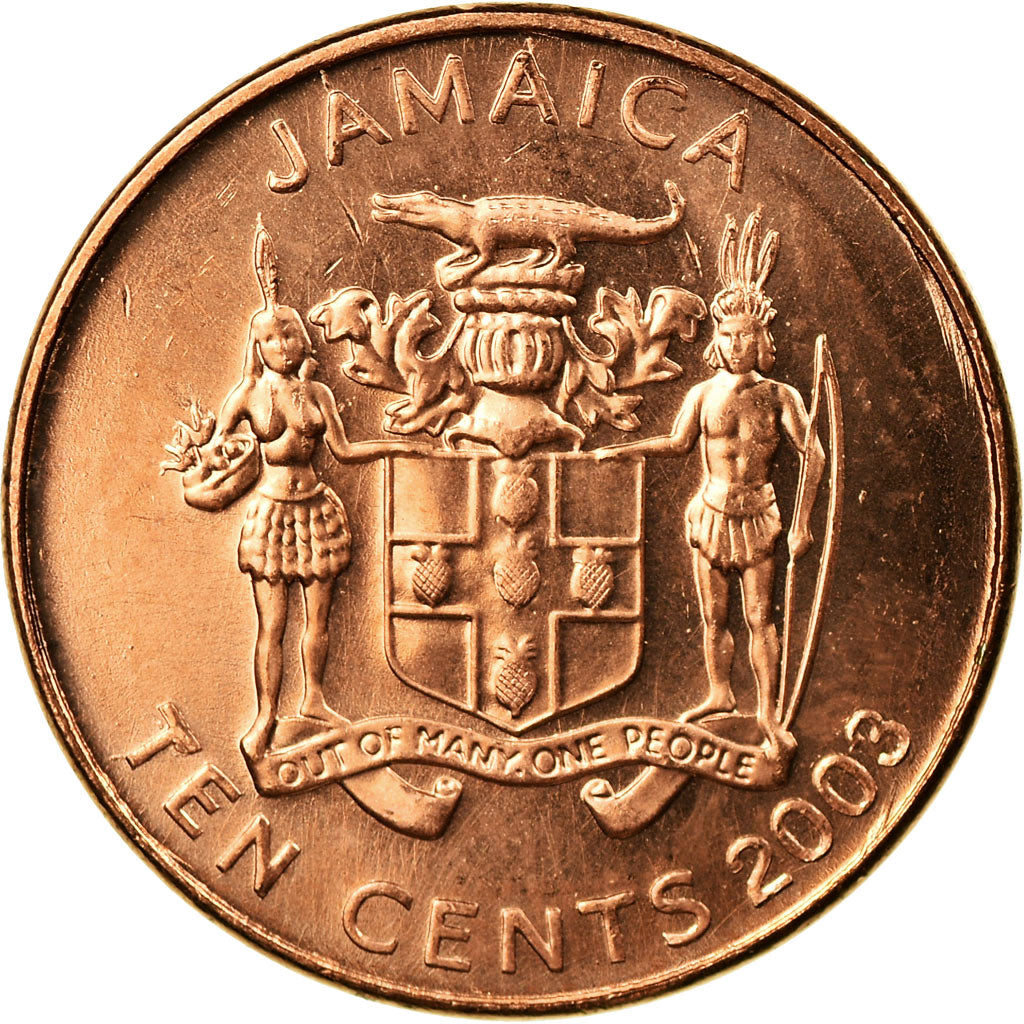 Coin, Jamaica, Elizabeth II, Paul Bogle, 10 Cents, 2003, British Royal Mint