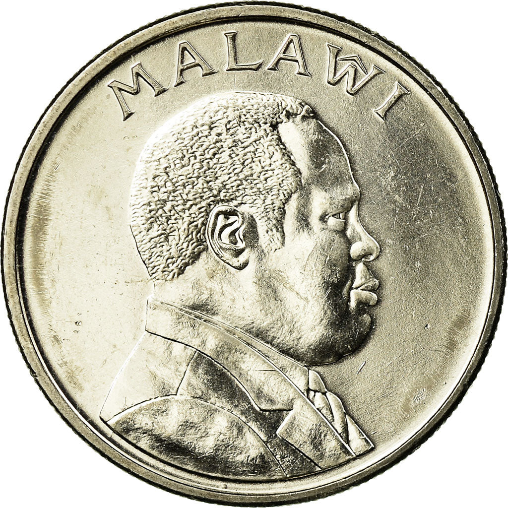 Coin, Malawi, 10 Tambala, 2003, AU(55-58), Nickel plated steel, KM:27