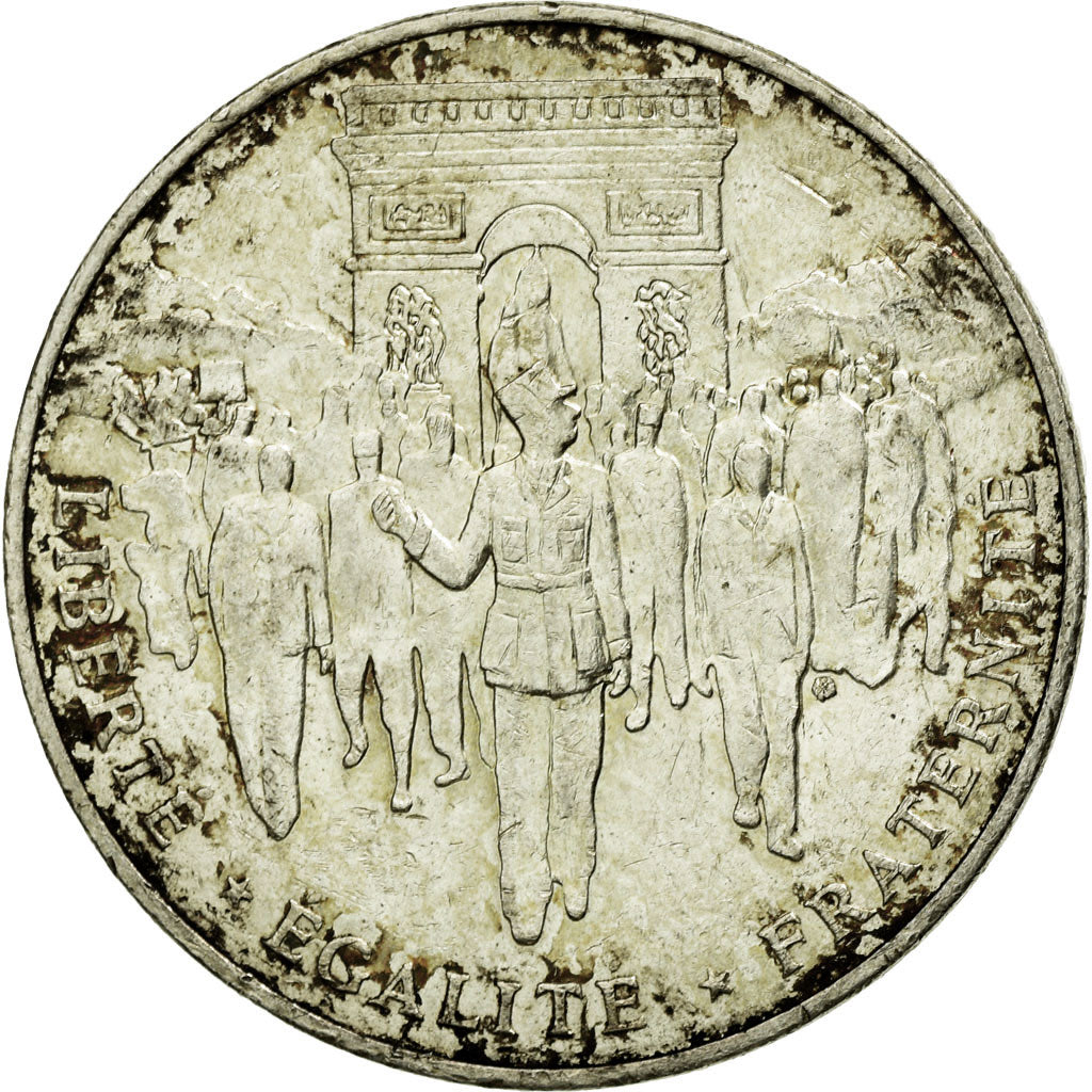 Coin, France, Libération de Paris, 100 Francs, 1994, AU(50-53), Silver