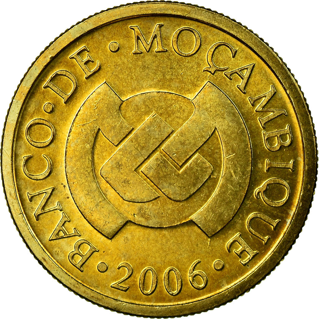 Munten, Mozambique, 20 Centavos, 2006, PR, Brass plated steel, KM:135