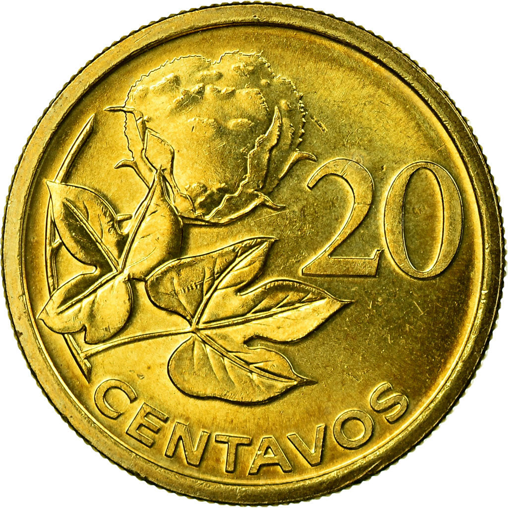 Munten, Mozambique, 20 Centavos, 2006, PR, Brass plated steel, KM:135