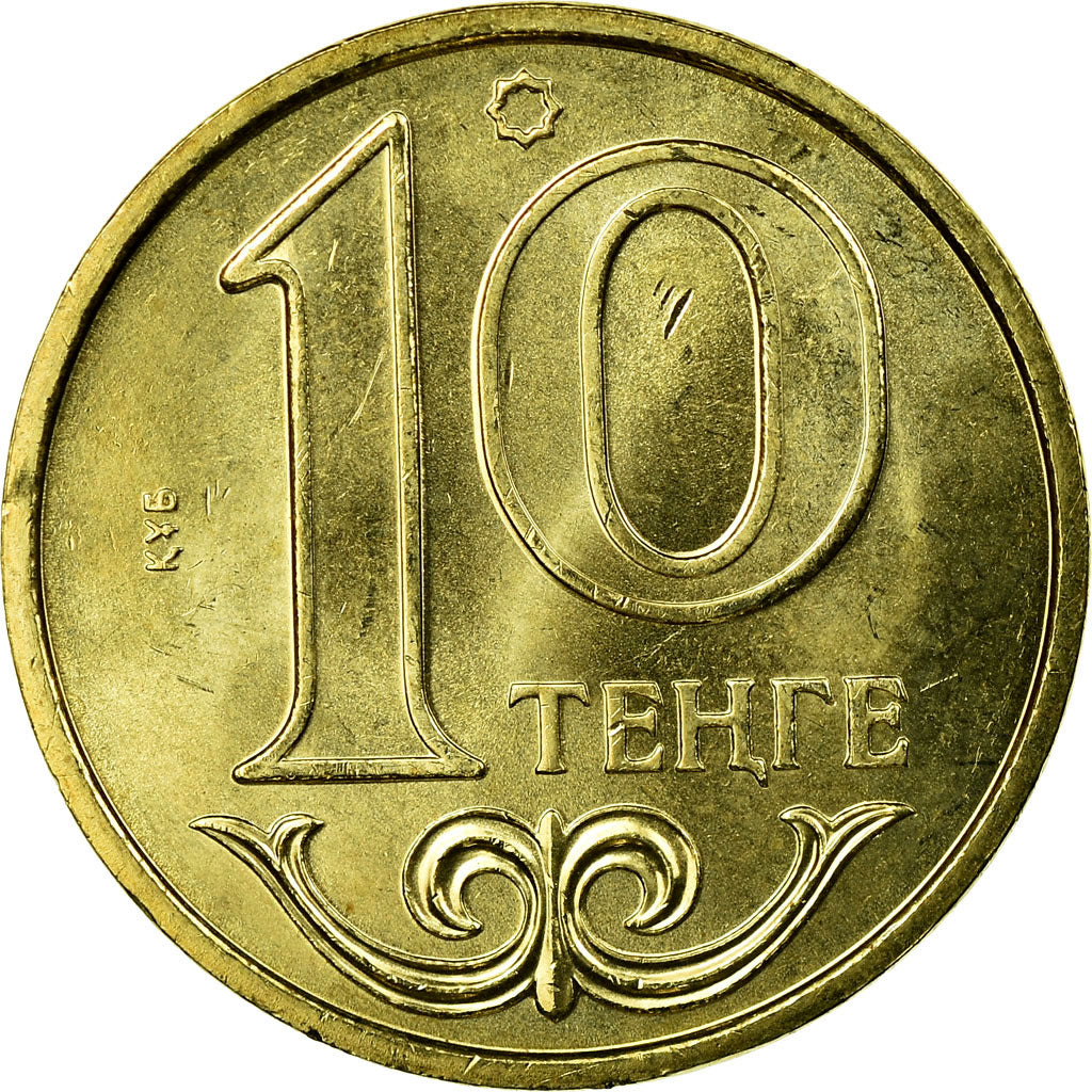 Moneta, Kazakistan, 10 Tenge, 2002, Kazakhstan Mint, SPL-, Nichel-ottone, KM:25