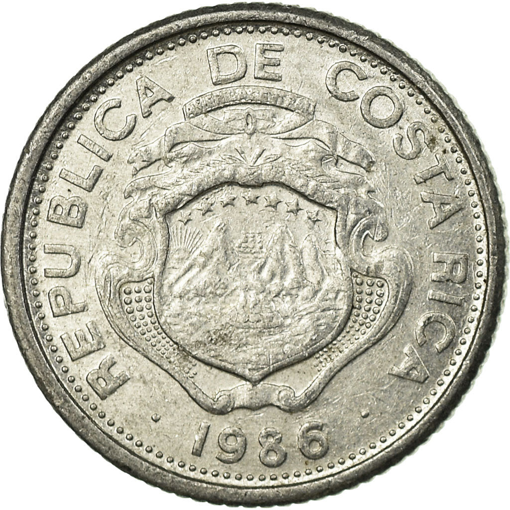 Monnaie, Costa Rica, 25 Centimos, 1986, TTB, Aluminium, KM:188.3