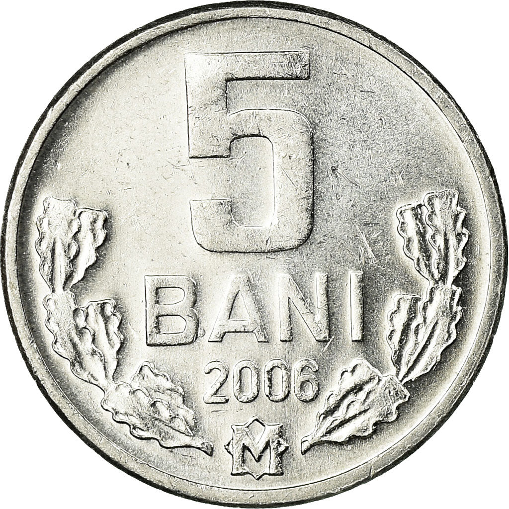 Moneta, Moldava, 5 Bani, 2006, SPL-, Alluminio, KM:2