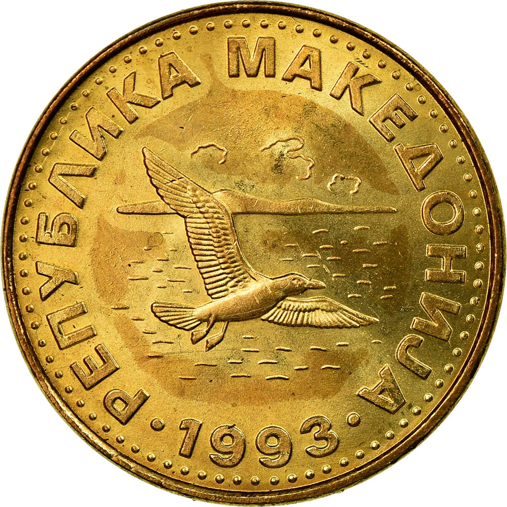 Moneta, Macedonia, 50 Deni, 1993, BB, Ottone, KM:1