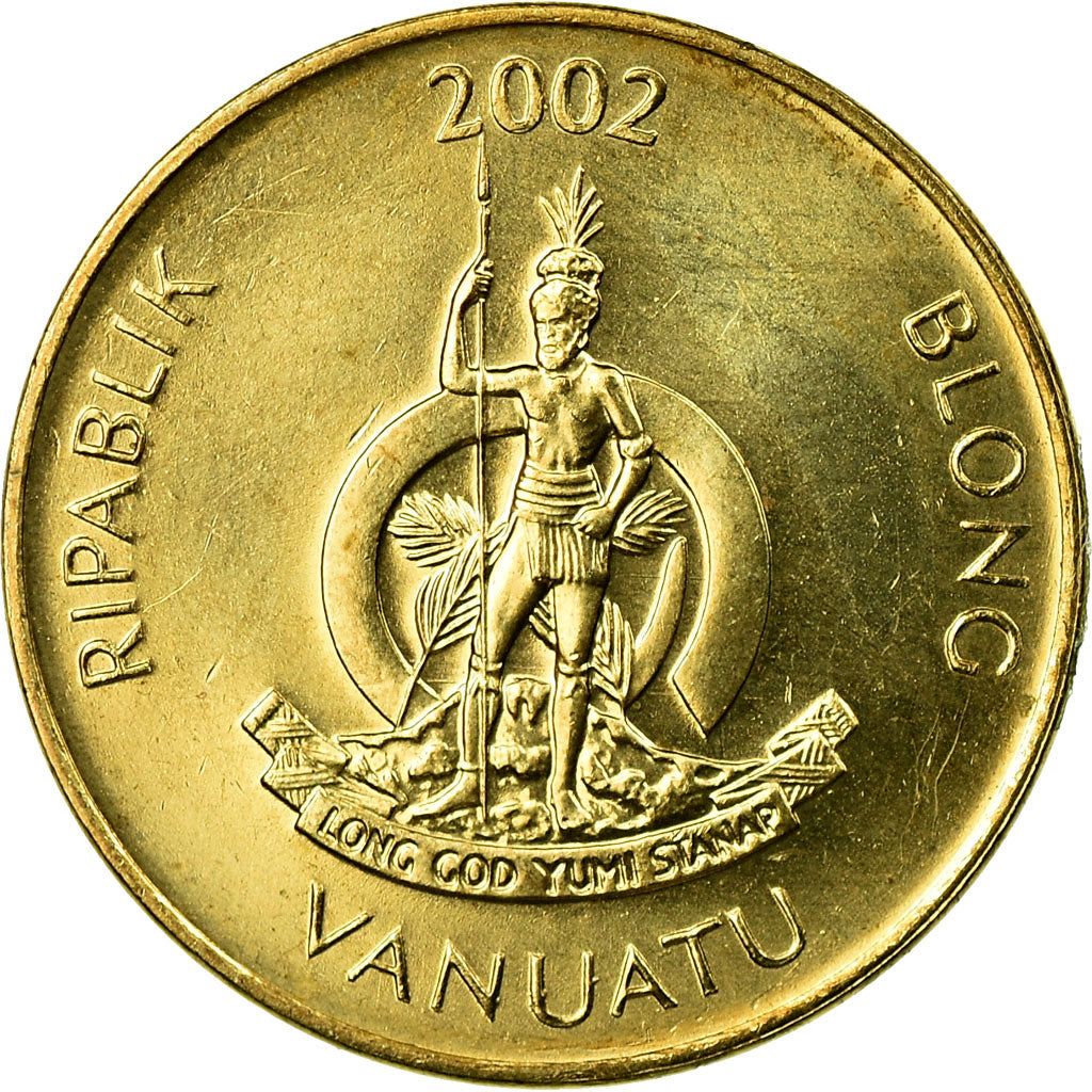 Moneta, Vanuatu, Vatu, 2002, British Royal Mint, BB, Nichel-ottone, KM:3