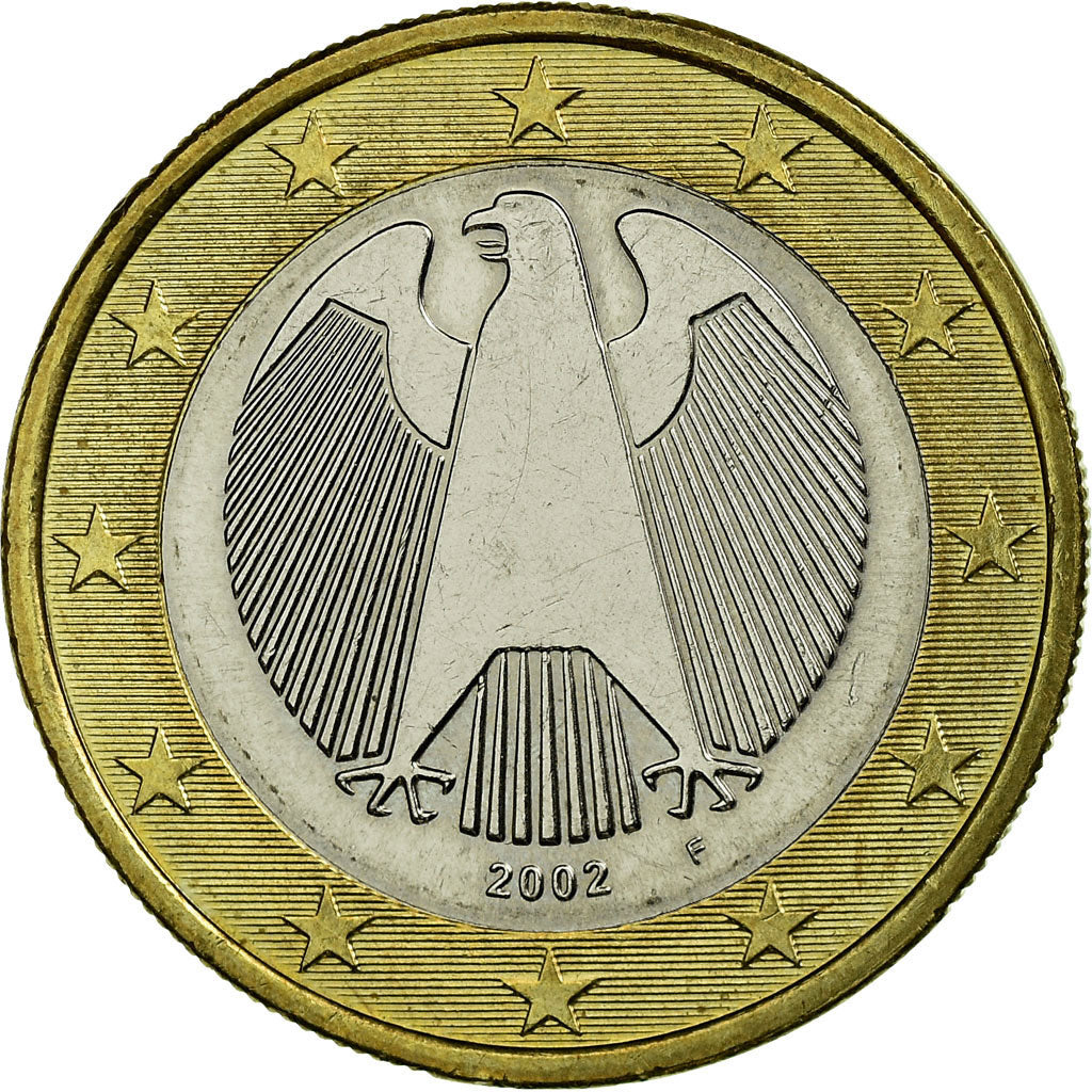 GERMANIA - REPUBBLICA FEDERALE, Euro, 2002, BB, Bi-metallico, KM:213