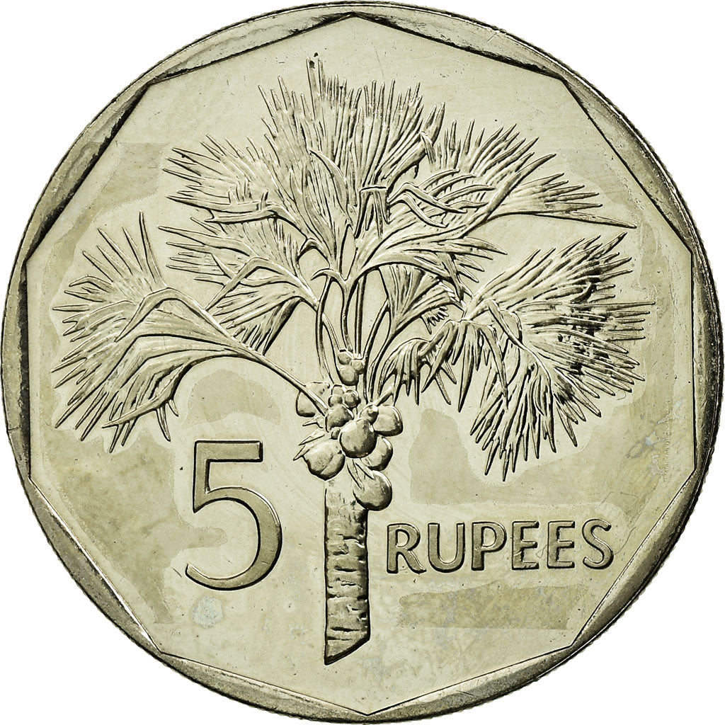 Moneda, Seychelles, 5 Rupees, 2007, British Royal Mint, EBC, Cobre - níquel