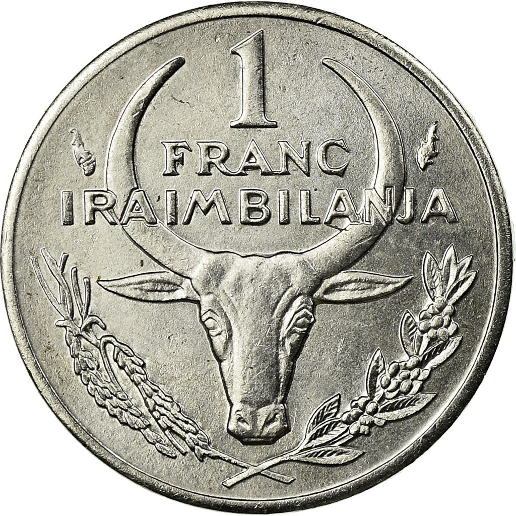 Münze, Madagascar, Franc, 1993, Paris, VZ, Stainless Steel, KM:8