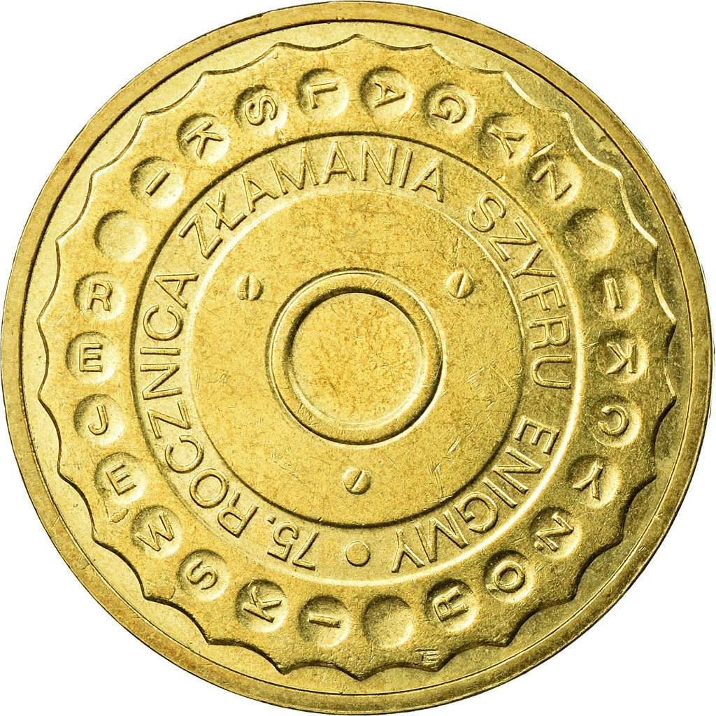 Moneda, Polonia, 75th Anniversary Breaking the Enigma Code, 2 Zlote, 2007