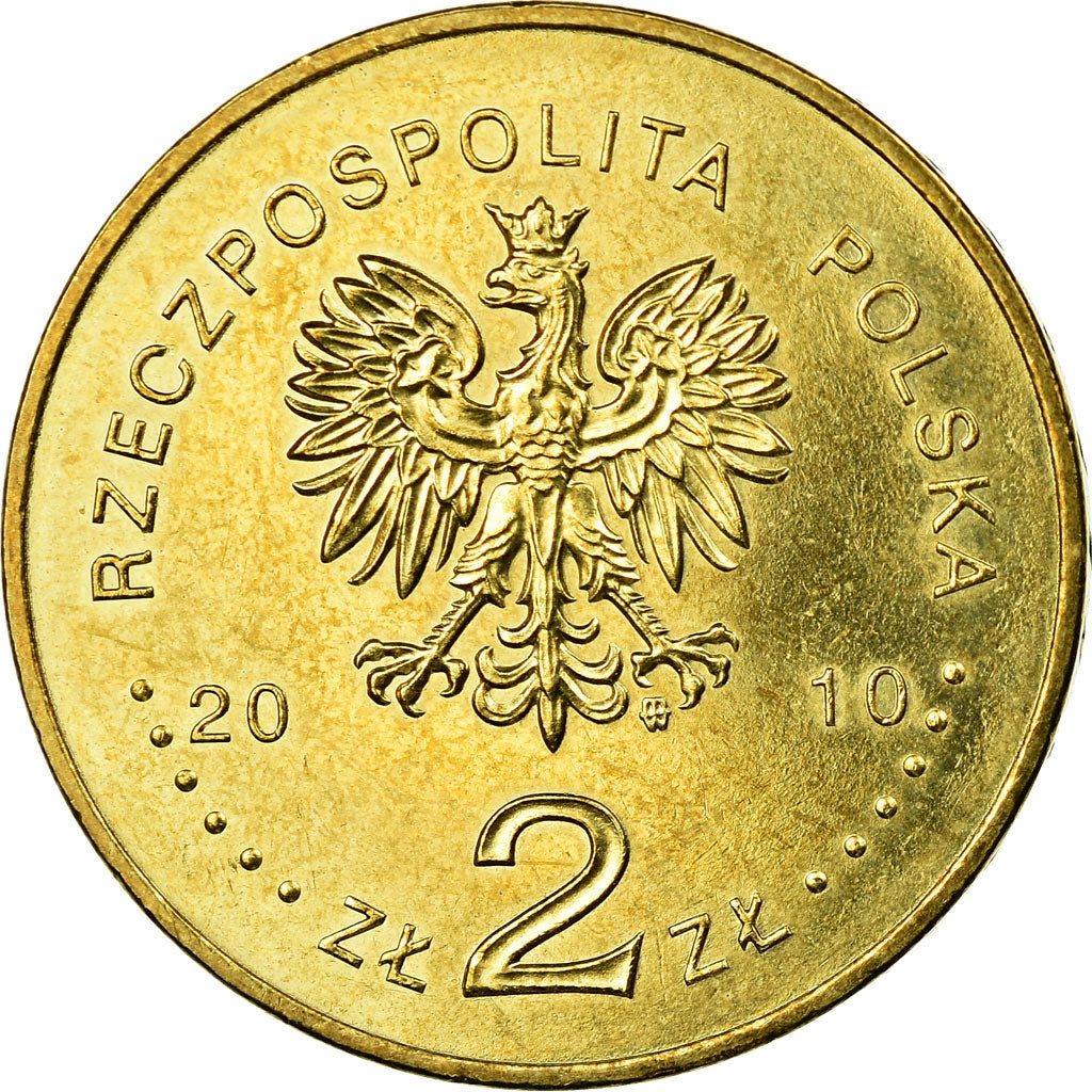 Münze, Polen, City of Katowice, 2 Zlote, 2010, Warsaw, SS, Messing, KM:761