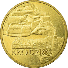 Coin, Poland, KLODZKO, 2 Zlote, 2007, Warsaw, EF(40-45), Brass, KM:624