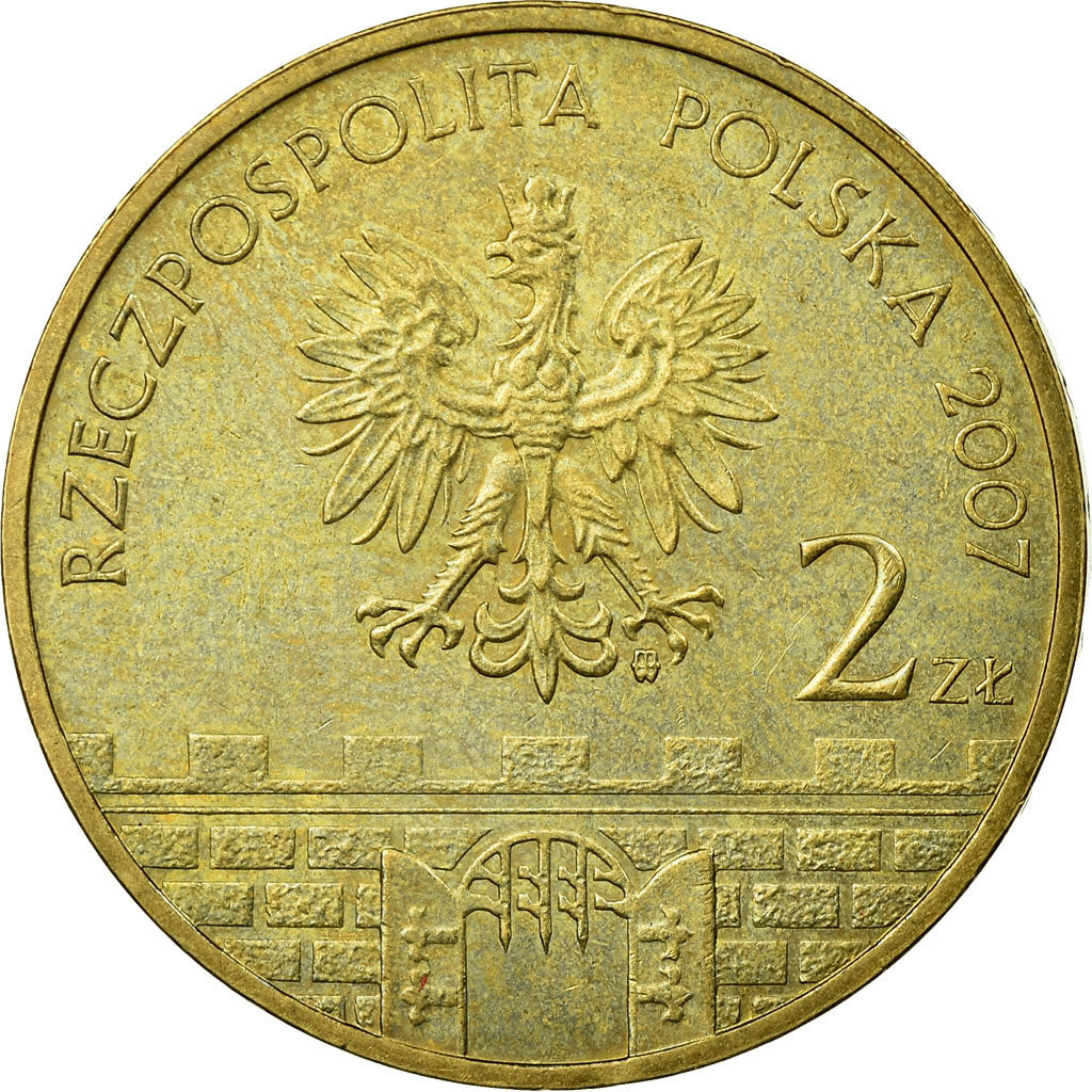Coin, Poland, KLODZKO, 2 Zlote, 2007, Warsaw, EF(40-45), Brass, KM:624