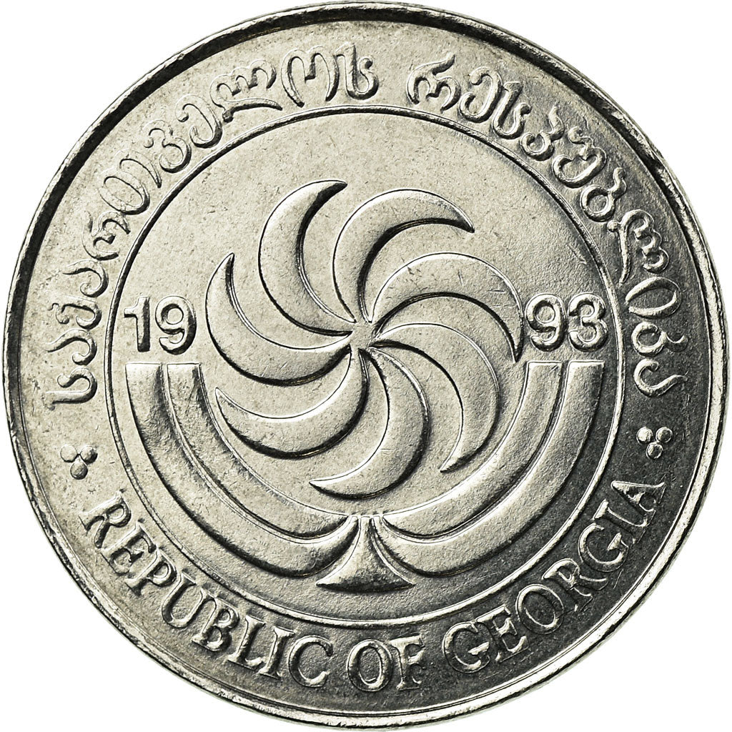 Monnaie, Géorgie, 10 Thetri, 1993, SUP, Stainless Steel, KM:79
