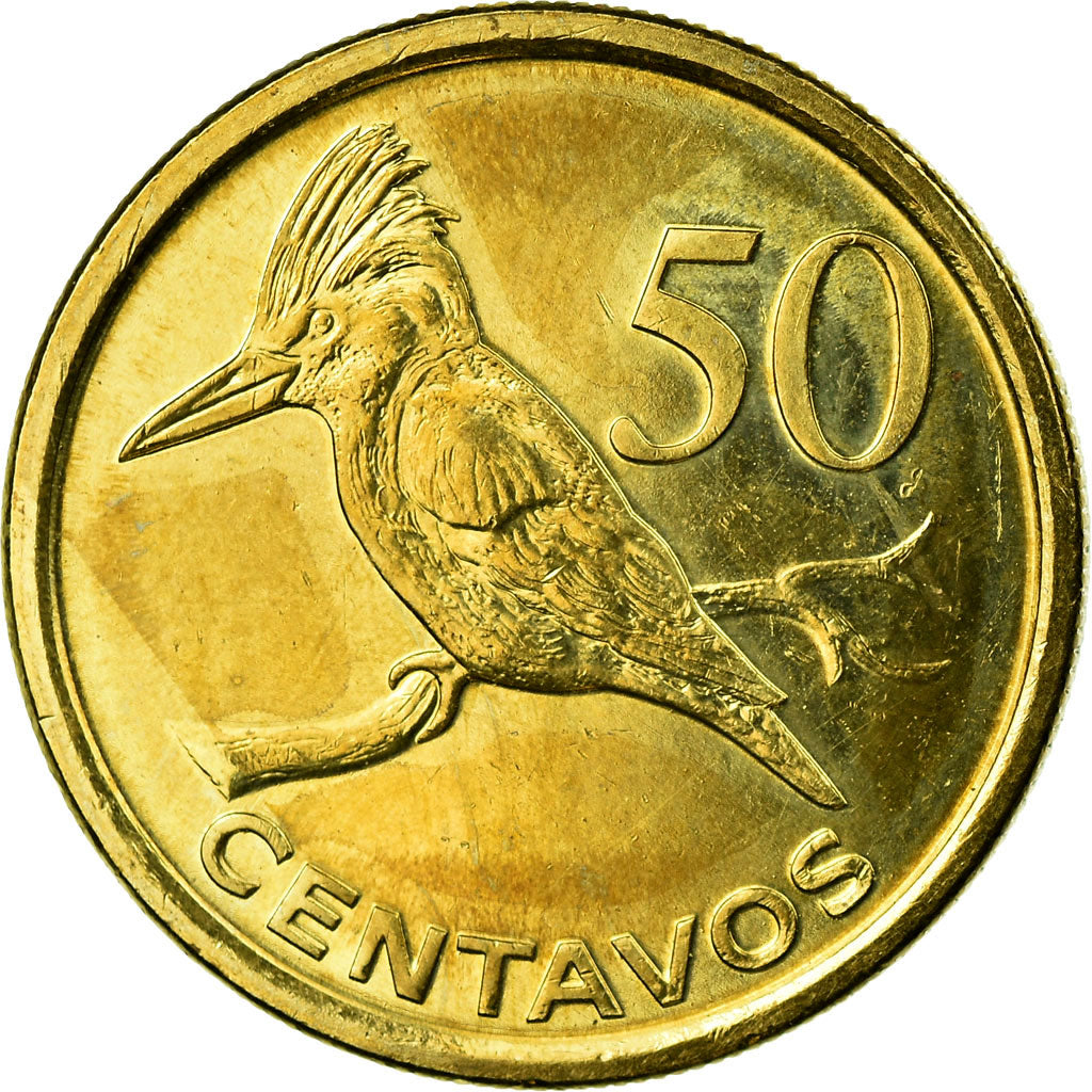 Moeda, Moçambique, 50 Centavos, 2006, AU(55-58), Aço Cromado a Latão, KM:136