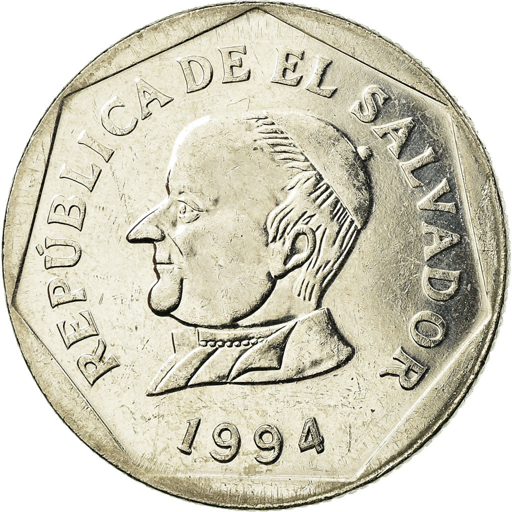 Monnaie, El Salvador, 25 Centavos, 1994, British Royal Mint, TTB, Nickel Clad