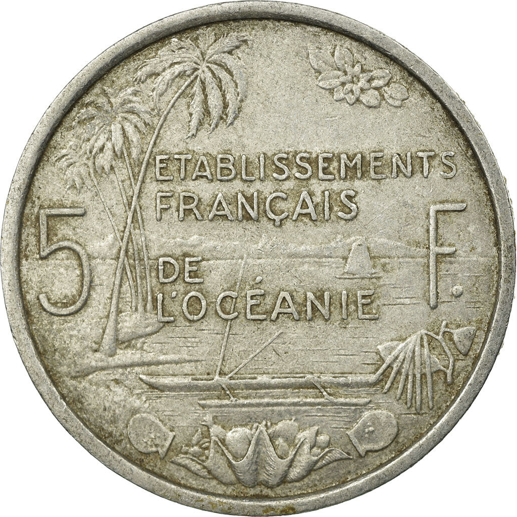 Monnaie, FRENCH OCEANIA, 5 Francs, 1952, Paris, TTB, Aluminium, KM:4