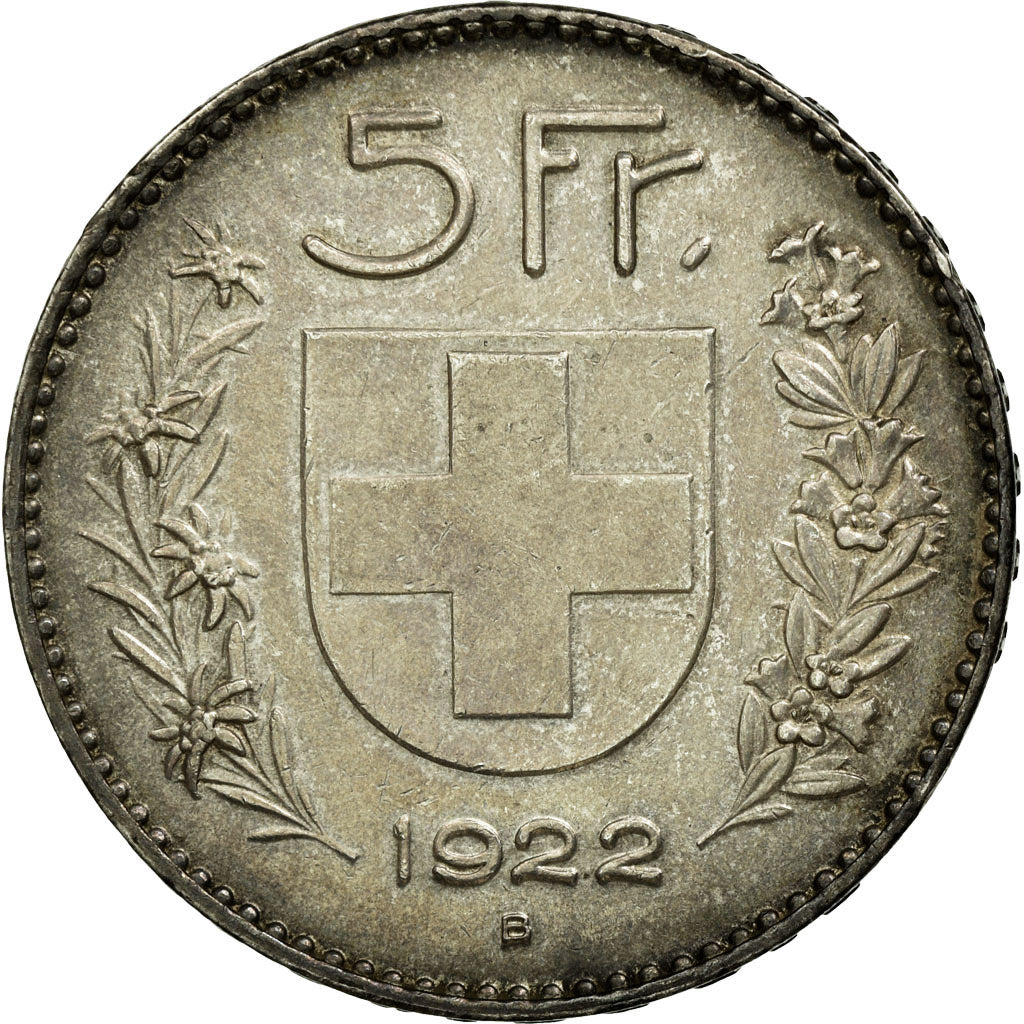 Monnaie, Suisse, 5 Francs, 1922, Bern, TTB+, Argent, KM:37