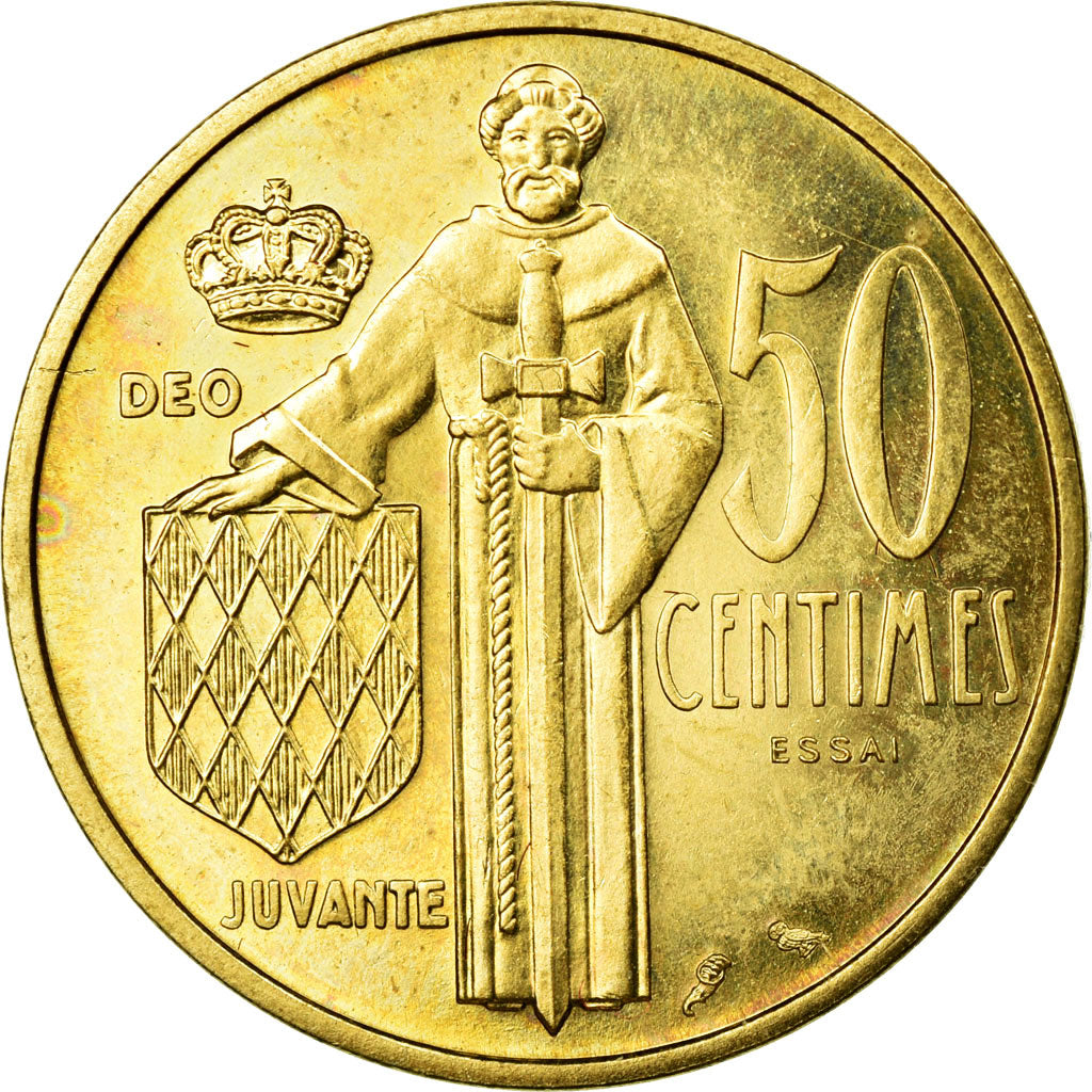 Moneta, Monaco, 50 Centimes, 1962, SPL-, Rame-alluminio, Gadoury:148