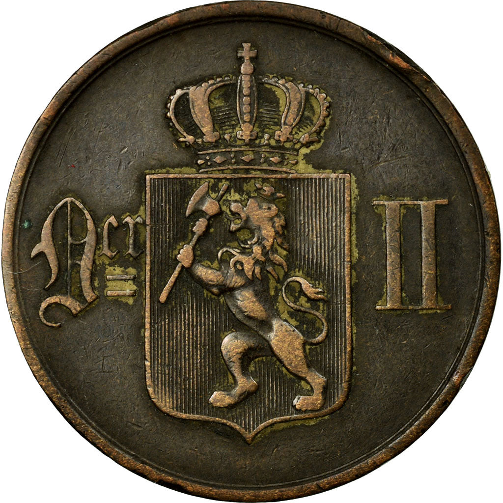 Coin, Norway, 5 Öre, 1875, EF(40-45), Bronze, KM:349