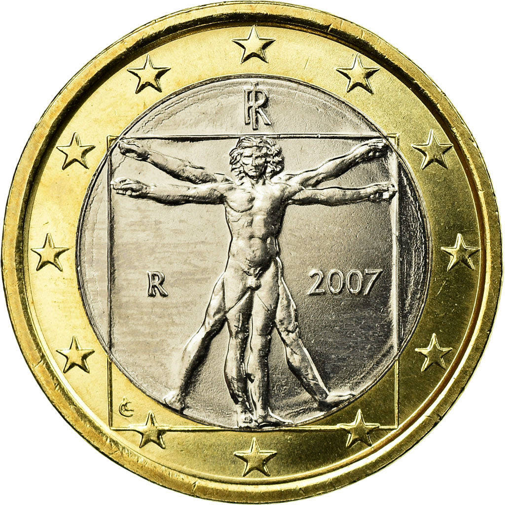 Italia, Euro, 2007, SPL, Bi-metallico, KM:216