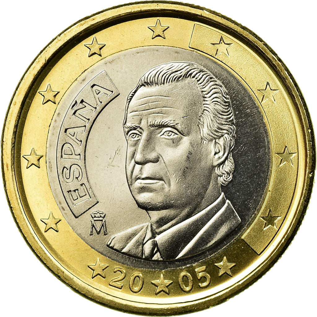 Spain, Euro, 2005, AU(55-58), Bi-Metallic, KM:1046