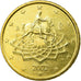 Italien, 50 Euro Cent, 2002, SS, Messing, KM:215