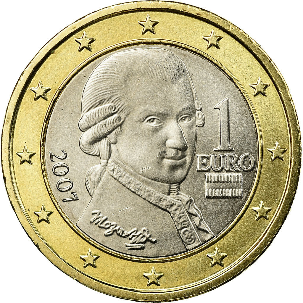 Oostenrijk, Euro, 2007, PR, Bi-Metallic, KM:3088