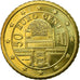 Austria, 50 Euro Cent, 2002, AU(55-58), Brass, KM:3087