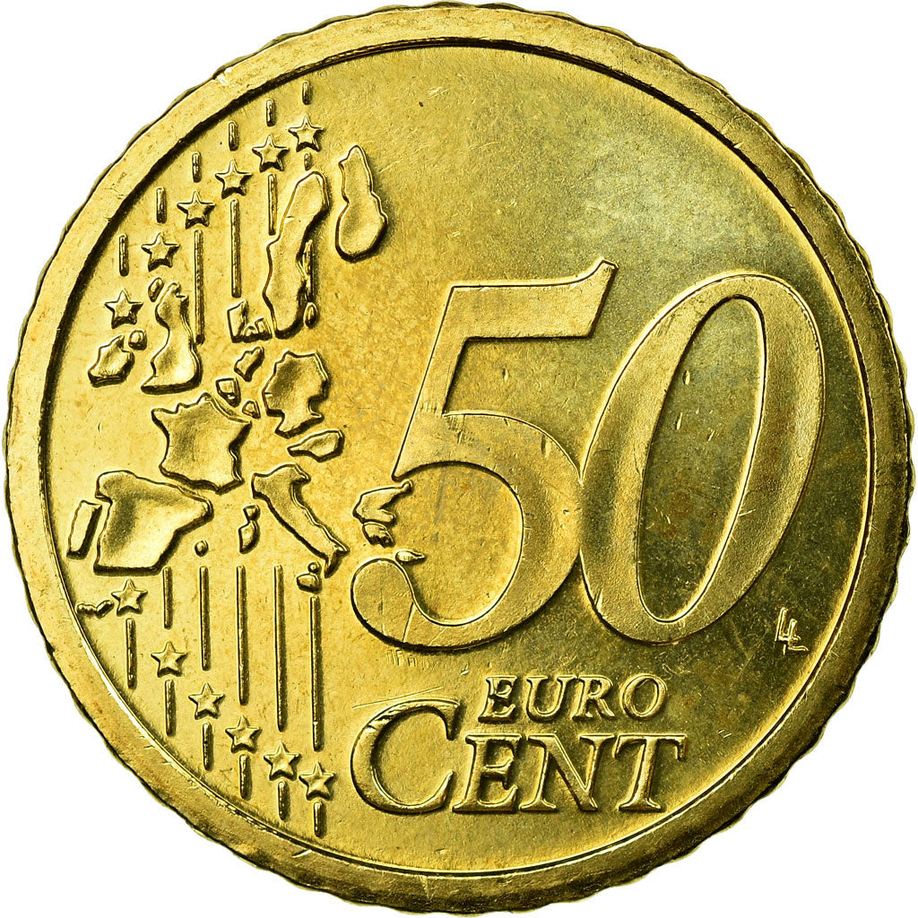 Austria, 50 Euro Cent, 2002, AU(55-58), Brass, KM:3087