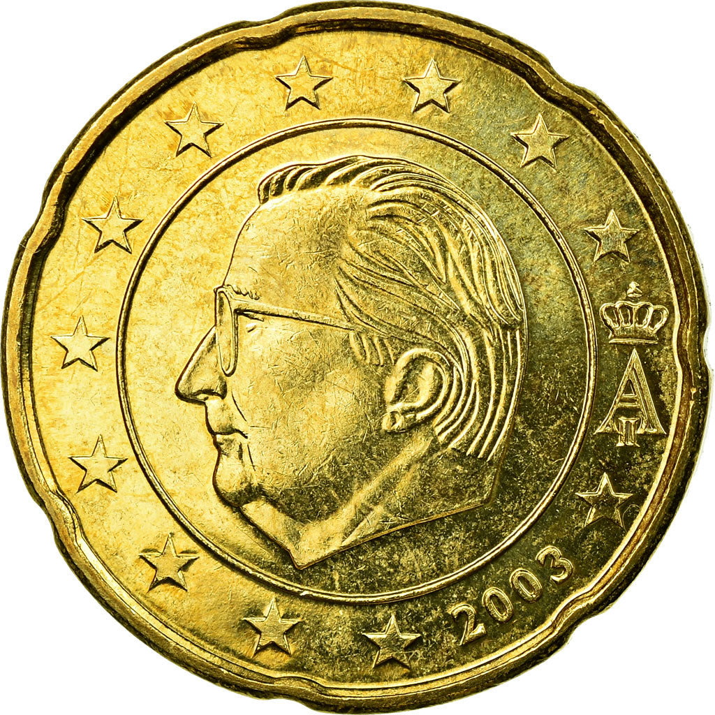 België, 20 Euro Cent, 2003, PR, Tin, KM:228